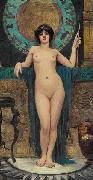 John William Godward Study of Campaspe oil painting artist